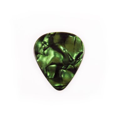 Beyaz izole gitar mızrap