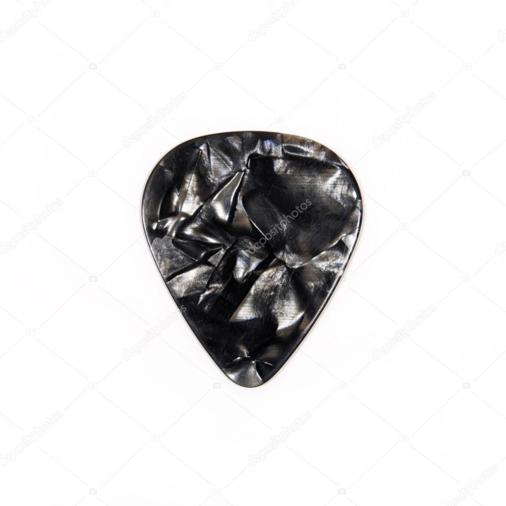 Guitar plectrum isolated on a white