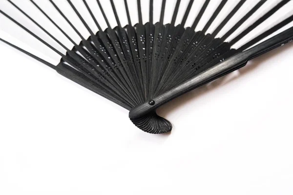 Японский стильный чёрно-белый вентилятор — стоковое фото