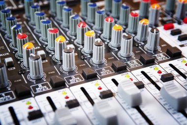 Ses müzik karıştırıcı kontrol paneli