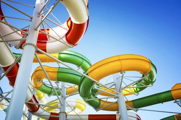 Water park with water flights — Stock Photo, Image