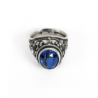 Mavi taşlı Gümüş Yüzükler