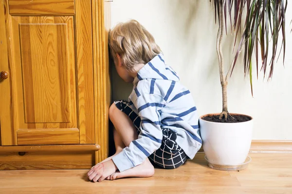 Sad  boy turned away — Stock Photo, Image