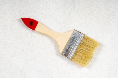 boya fırçası beyaz üzerine izole
