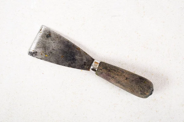Vecchio sporco e arrugginito stucco kniffe — Foto Stock