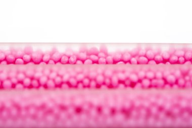 Kopya alanı beyaz zemin üzerine payet içme. 