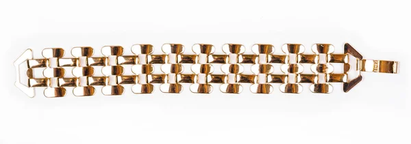 Złota bransoleta ze stali nierdzewnej — Zdjęcie stockowe