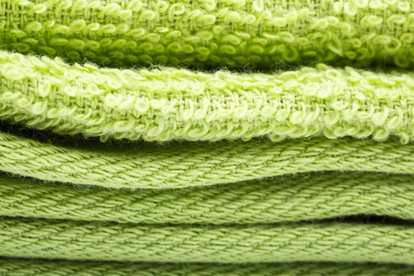 Toalhas verdes fundo — Fotografia de Stock