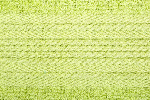 Green cotton fabric texture background. — Stock Photo, Image
