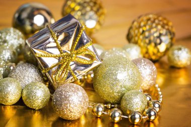 Noel altın arka plan