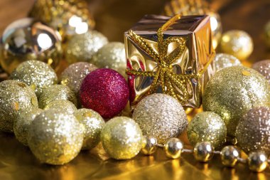 Noel altın arka plan