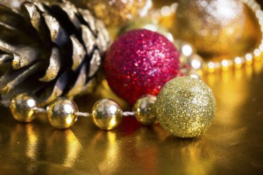 Noel altın arka plan