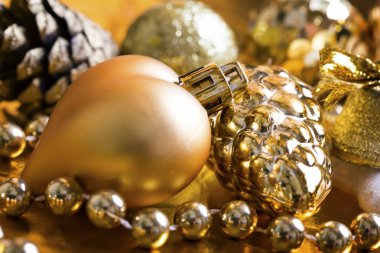 Noel altın arka plan