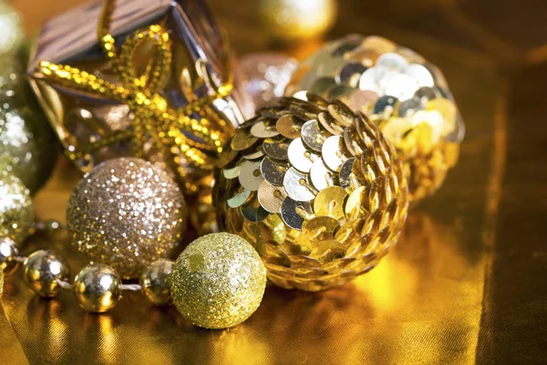 Weihnachten Gold Hintergrund — Stockfoto