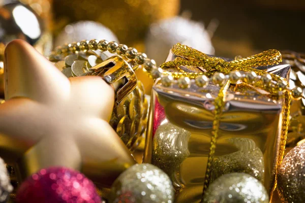 Weihnachten Gold Hintergrund — Stockfoto