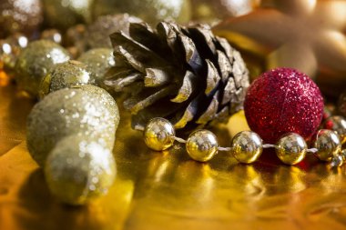 Noel altın arka plan