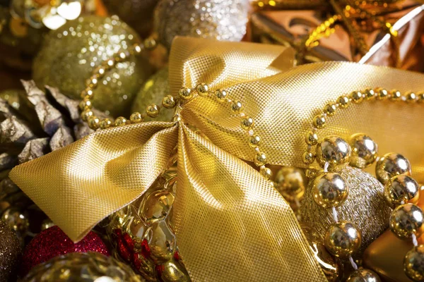 Рождество золотой фон — стоковое фото