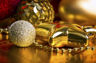 Noel altın arka plan