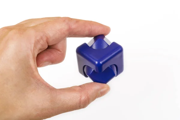 Fidget dedo spinners estresse, brinquedo alívio da ansiedade — Fotografia de Stock