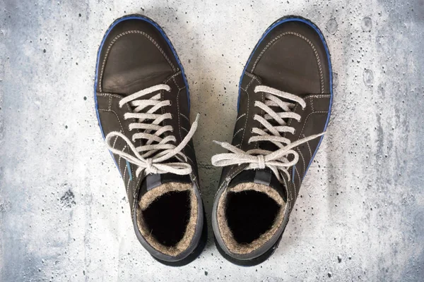 Par de sapatos esportivos masculinos — Fotografia de Stock