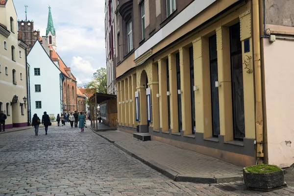 Streets of Riga old town. — Stock Photo, Image