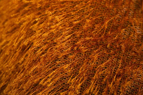 Texture of bright brown faux fur. — Stock Photo, Image
