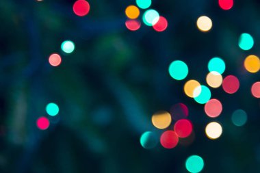 Bokeh Noel ve yeni yıl arka plan