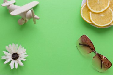 Yeşil seyahat kavramı arka plan