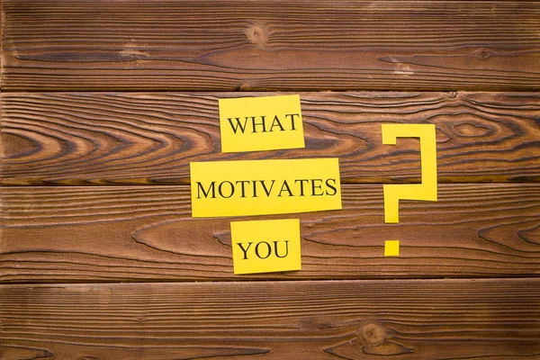 What motivates you inscription — Stock Photo, Image