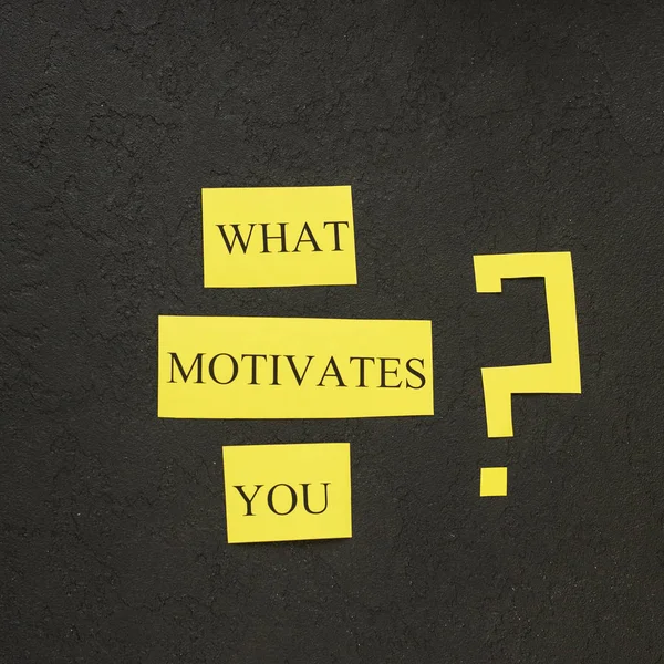 What motivates you question — Stock Photo, Image
