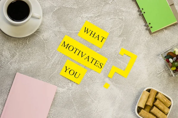 What motivates you question — Stock Photo, Image