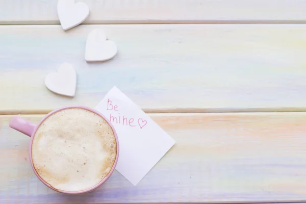 Romantische samenstelling met koffie — Stockfoto