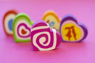 St Sevgililer günü konsepti üzerine pembe