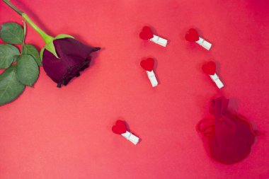 Kırmızı St.Valentines arka plan