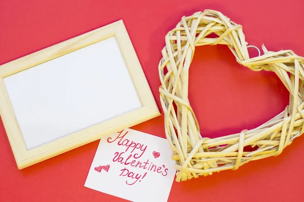 Red St.Valentines fundo — Fotografia de Stock