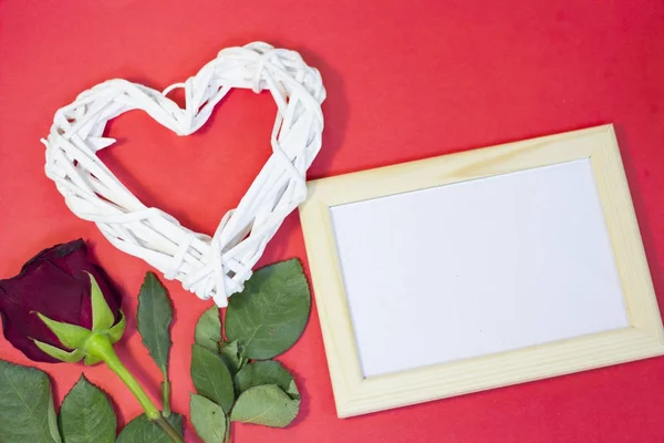 Fondo rojo de San Valentín — Foto de Stock