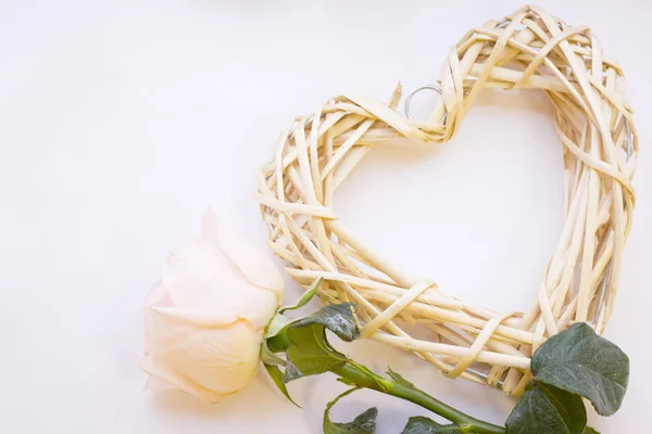 Concepto de San Valentín en blanco — Foto de Stock