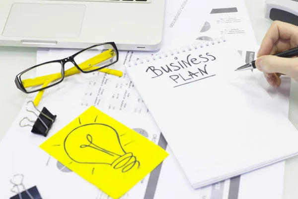 Conceito de trabalho de escritório comercial — Fotografia de Stock