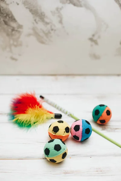 Colored rubber ball toys for pets