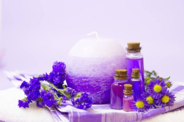 Lavanta aromaterapi spa konsept