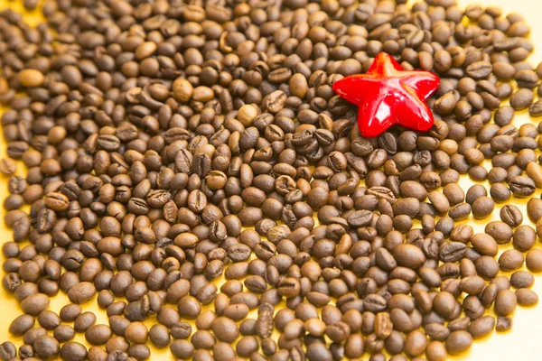 Taza de café y granos de café — Foto de Stock