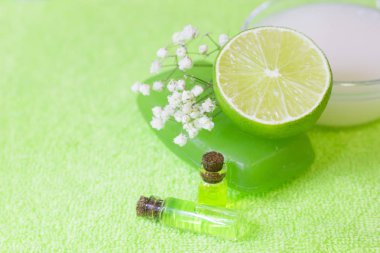 Aromaterapi yeşil kavramı