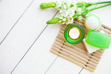 Aromaterapi yeşil kavramı