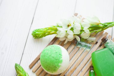 Aromaterapi yeşil kavramı