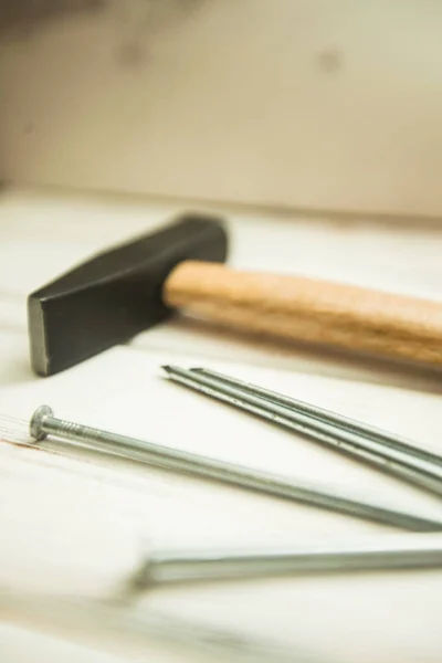 Reparación de herramientas de carpintero: hummer —  Fotos de Stock