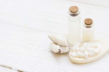 Hindistan cevizi spa sağlık kavramı