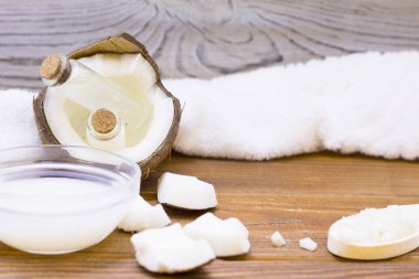 Hindistan cevizi spa sağlık kavramı