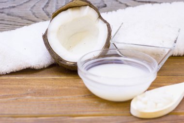 Hindistan cevizi spa sağlık kavramı