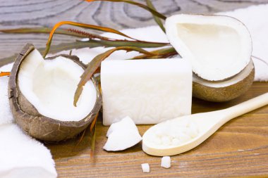 Hindistan cevizi spa sağlık kavramı