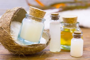 Hindistan cevizi spa sağlık kavramı